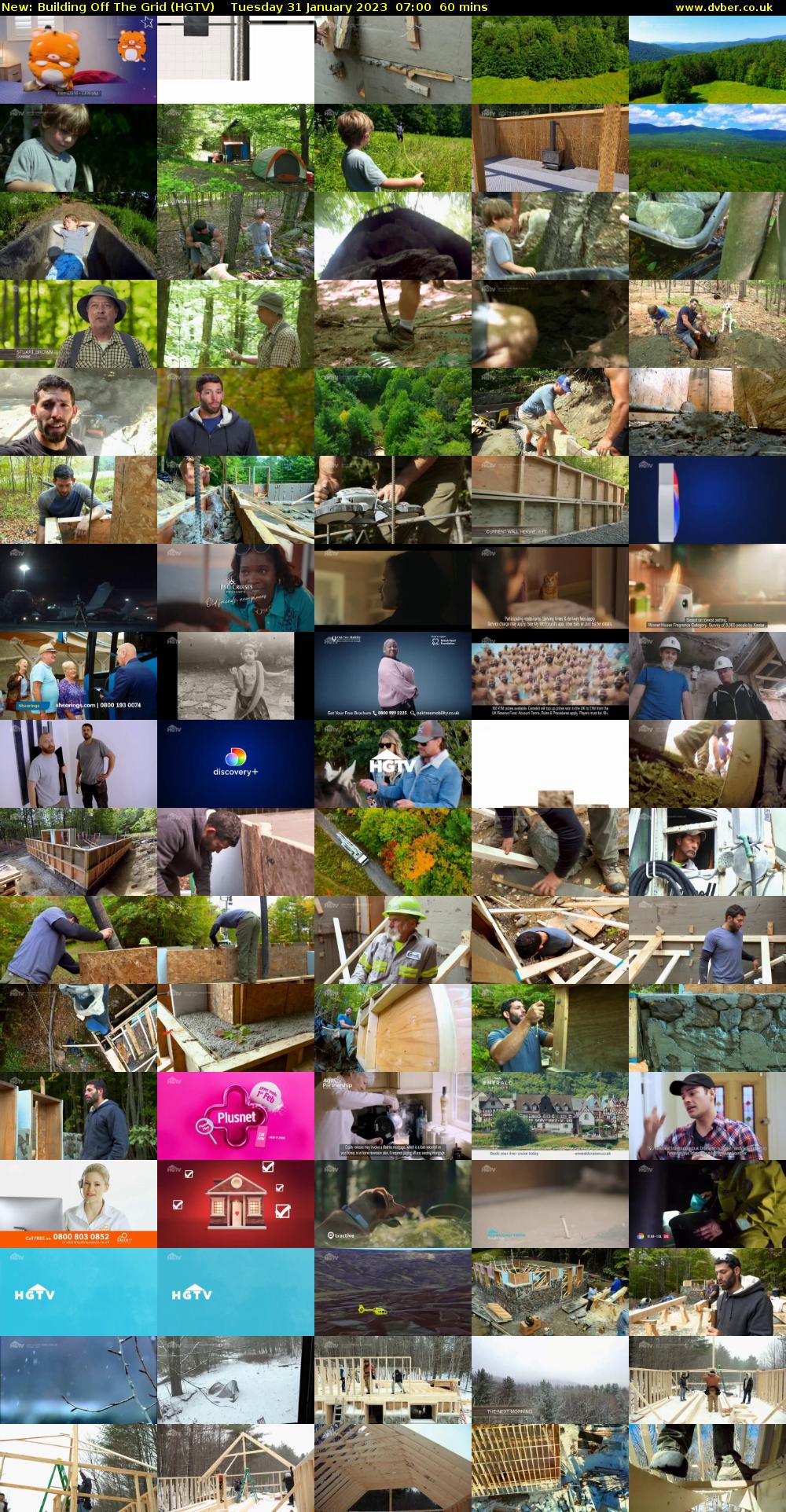 Building Off The Grid (HGTV) Tuesday 31 January 2023 07:00 - 08:00