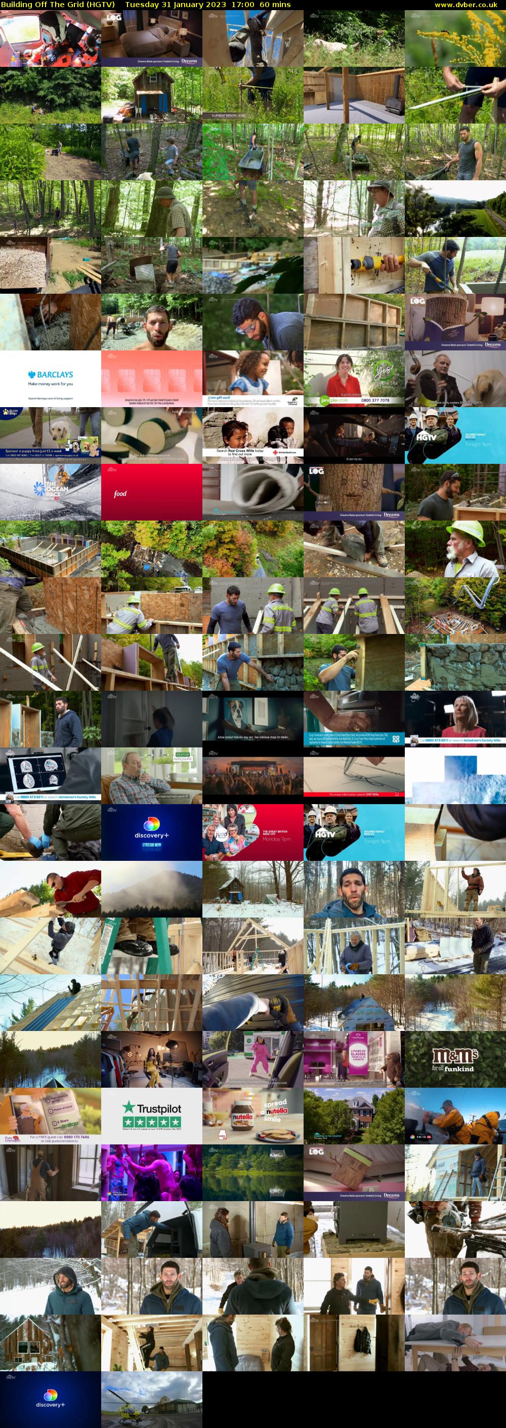 Building Off The Grid (HGTV) Tuesday 31 January 2023 17:00 - 18:00