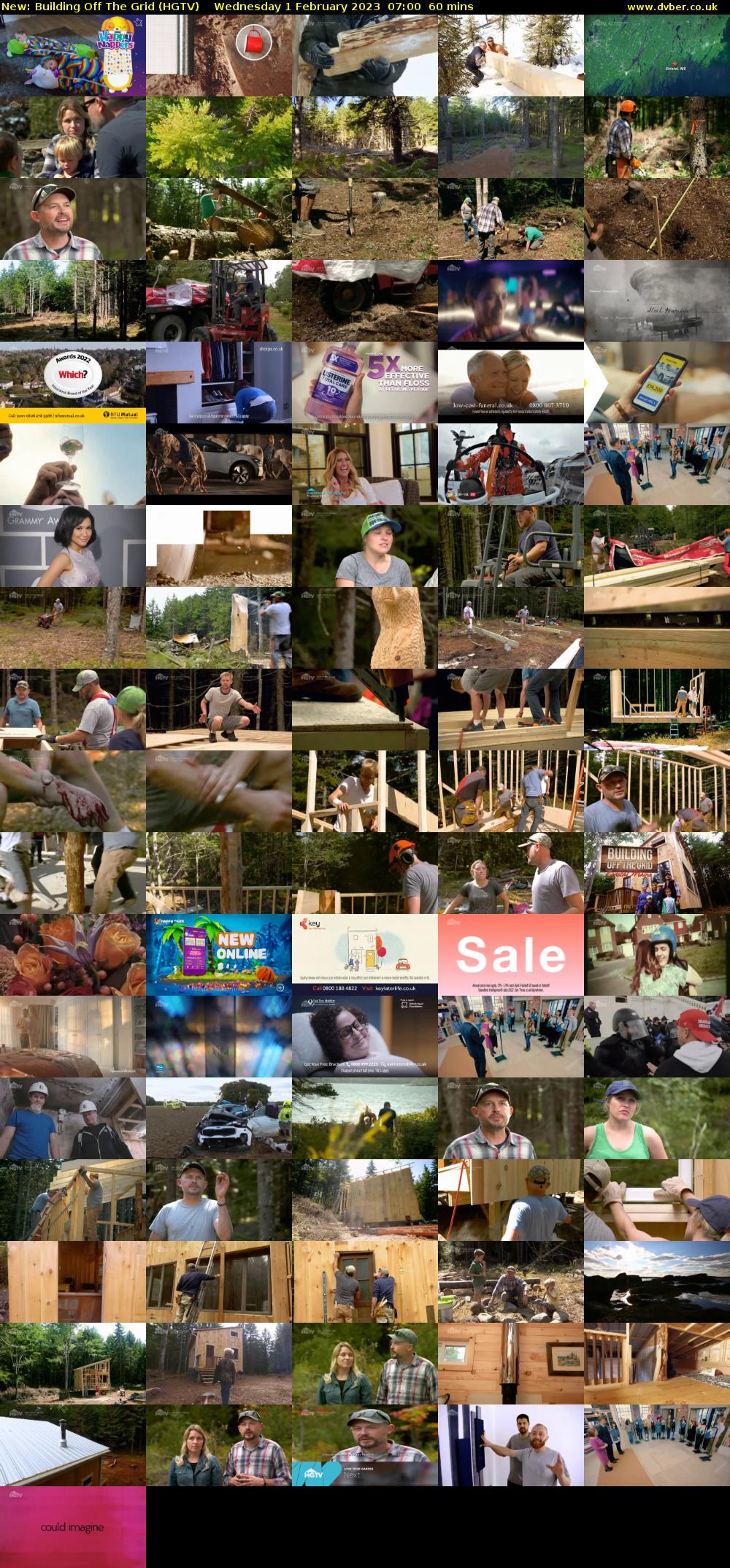 Building Off The Grid (HGTV) Wednesday 1 February 2023 07:00 - 08:00