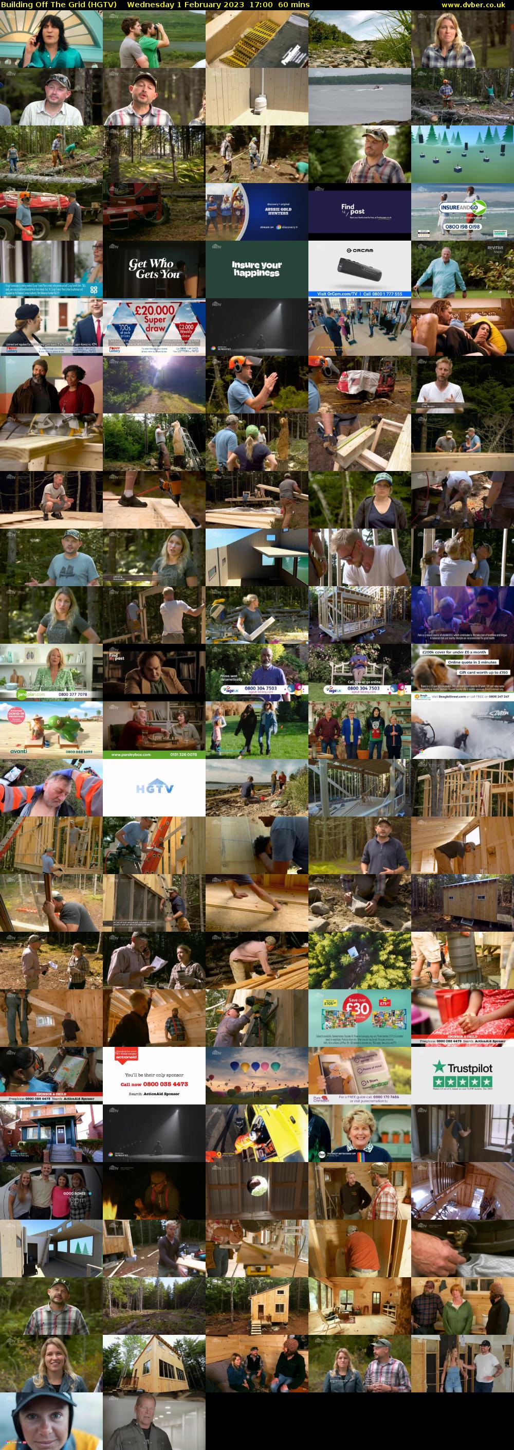 Building Off The Grid (HGTV) Wednesday 1 February 2023 17:00 - 18:00