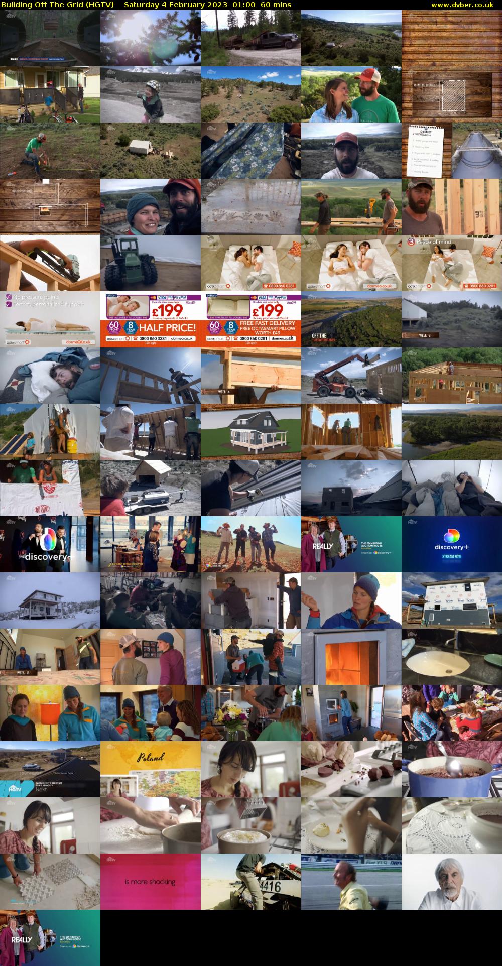 Building Off The Grid (HGTV) Saturday 4 February 2023 01:00 - 02:00