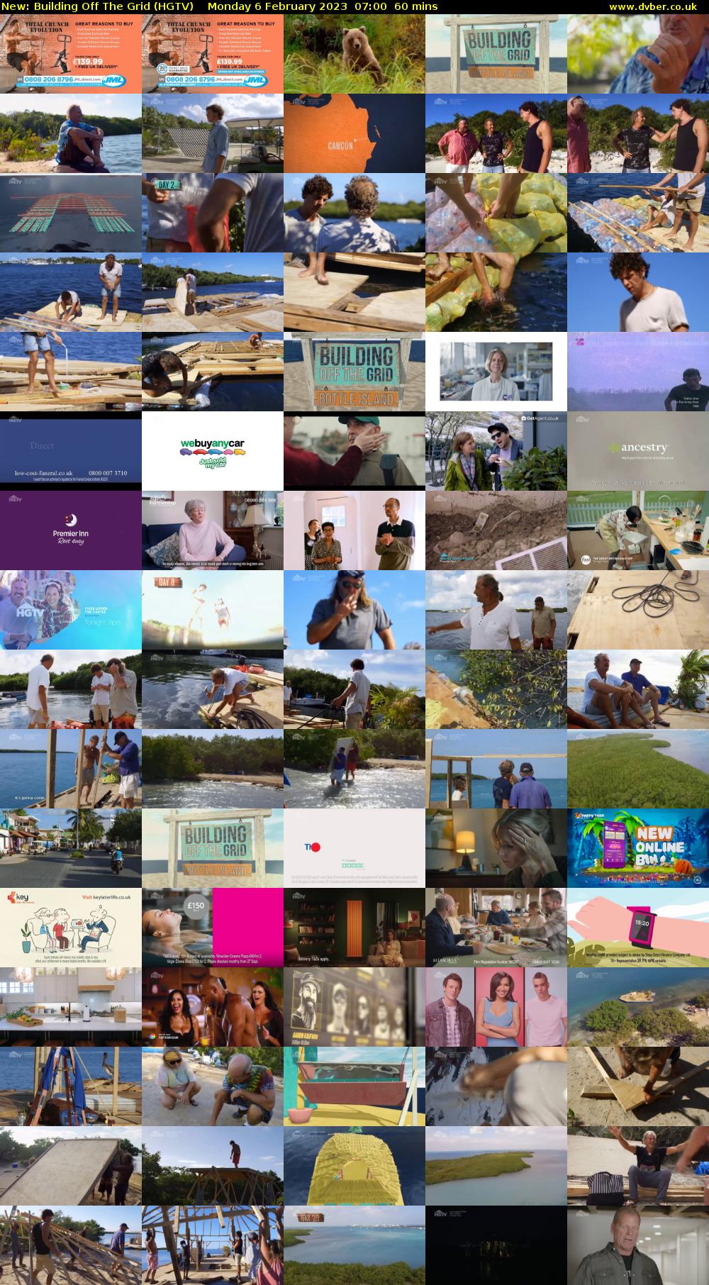 Building Off The Grid (HGTV) Monday 6 February 2023 07:00 - 08:00
