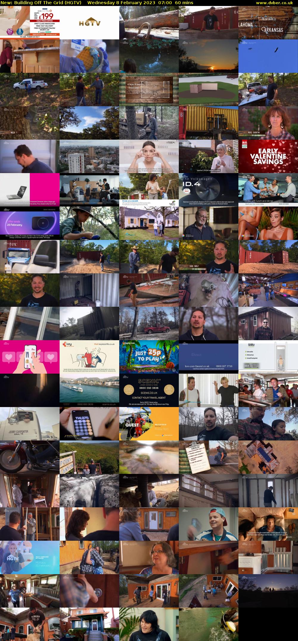 Building Off The Grid (HGTV) Wednesday 8 February 2023 07:00 - 08:00