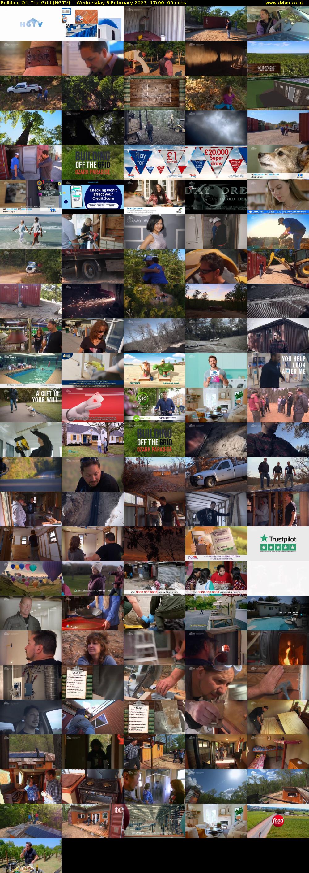 Building Off The Grid (HGTV) Wednesday 8 February 2023 17:00 - 18:00