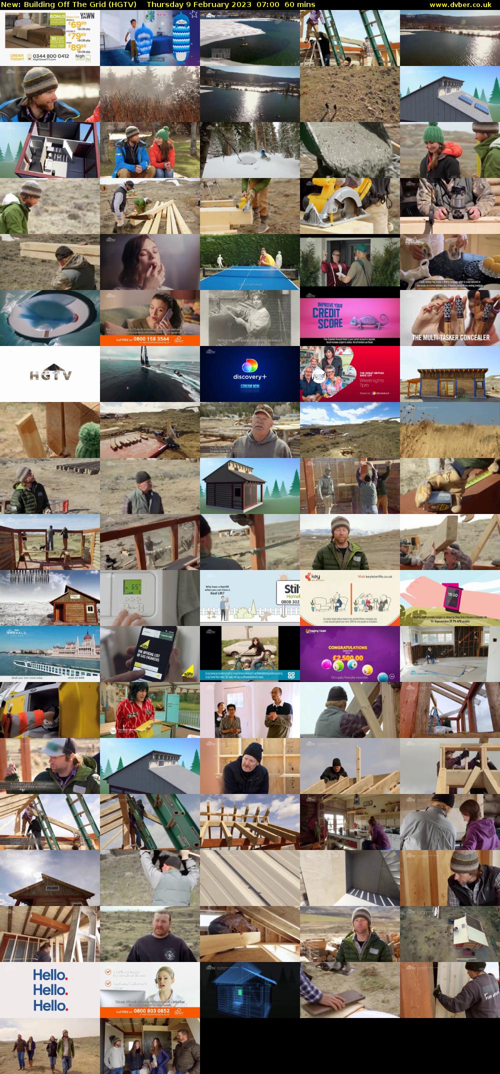 Building Off The Grid (HGTV) Thursday 9 February 2023 07:00 - 08:00