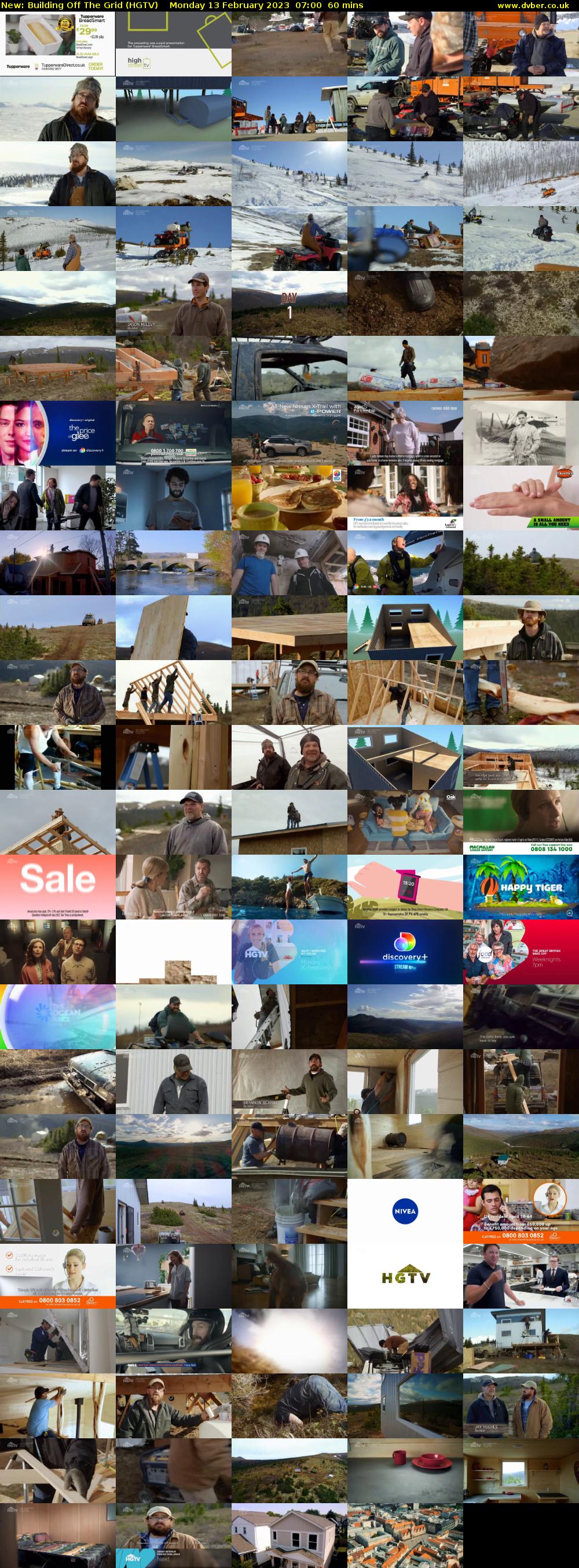 Building Off The Grid (HGTV) Monday 13 February 2023 07:00 - 08:00
