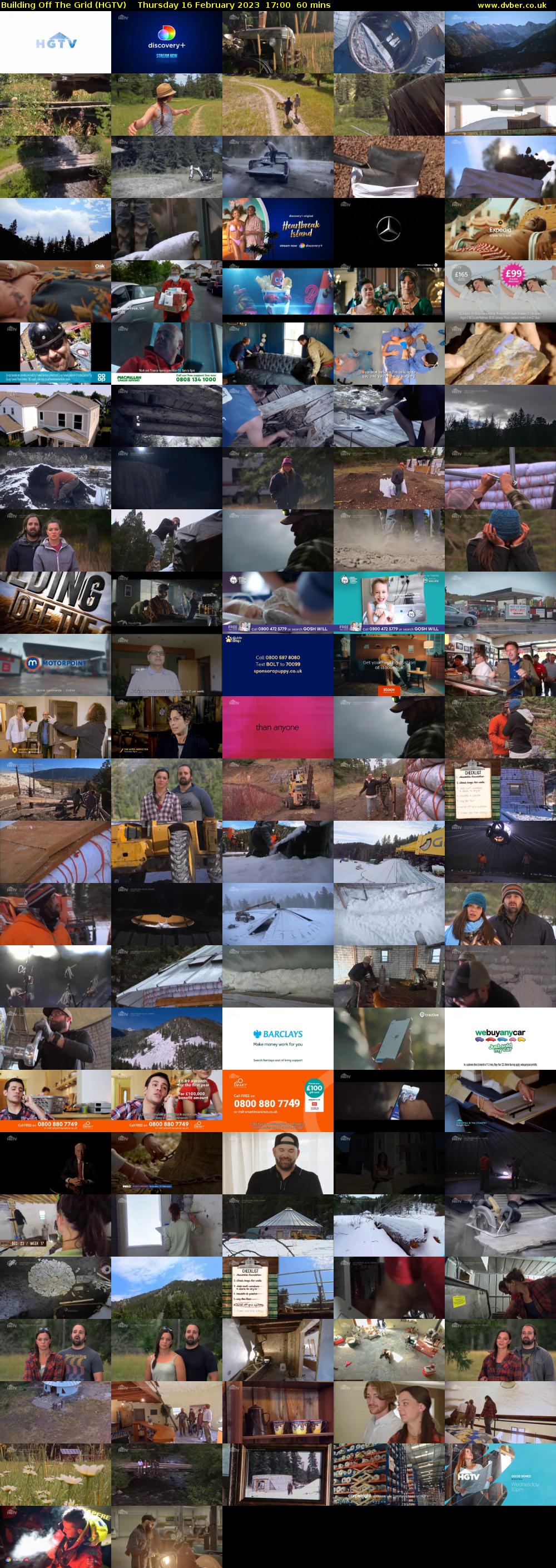 Building Off The Grid (HGTV) Thursday 16 February 2023 17:00 - 18:00