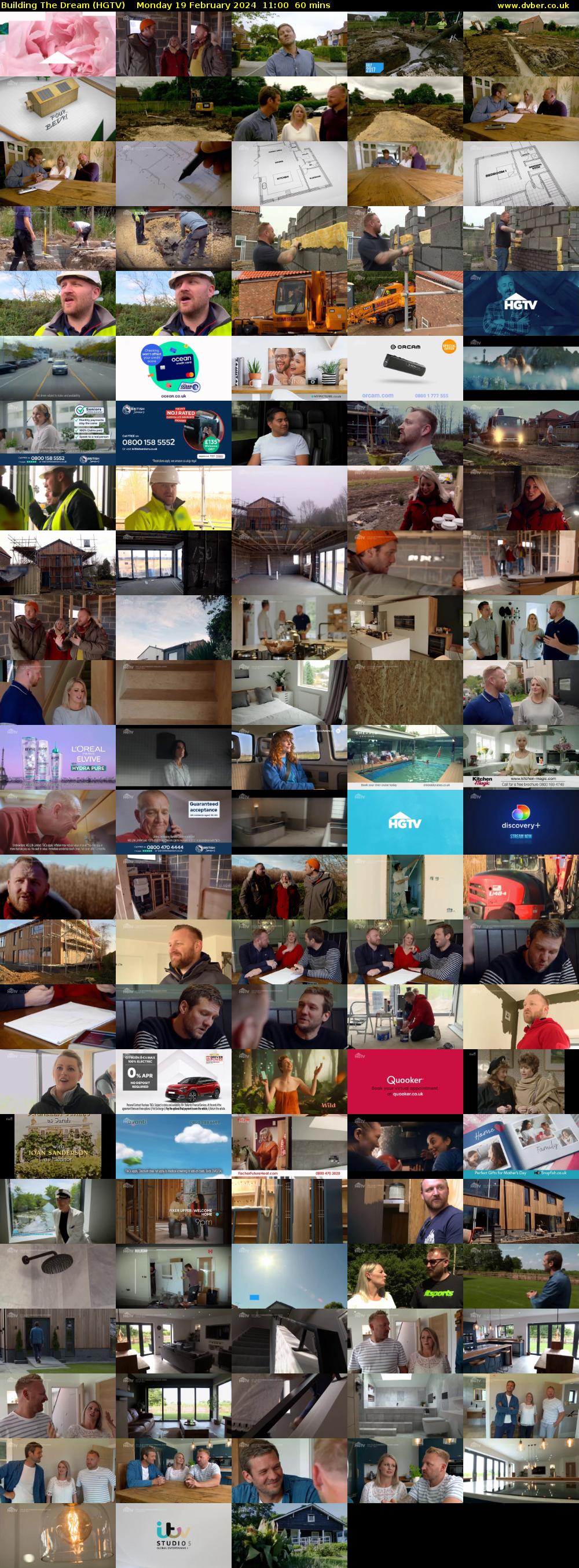 Building The Dream (HGTV) Monday 19 February 2024 11:00 - 12:00