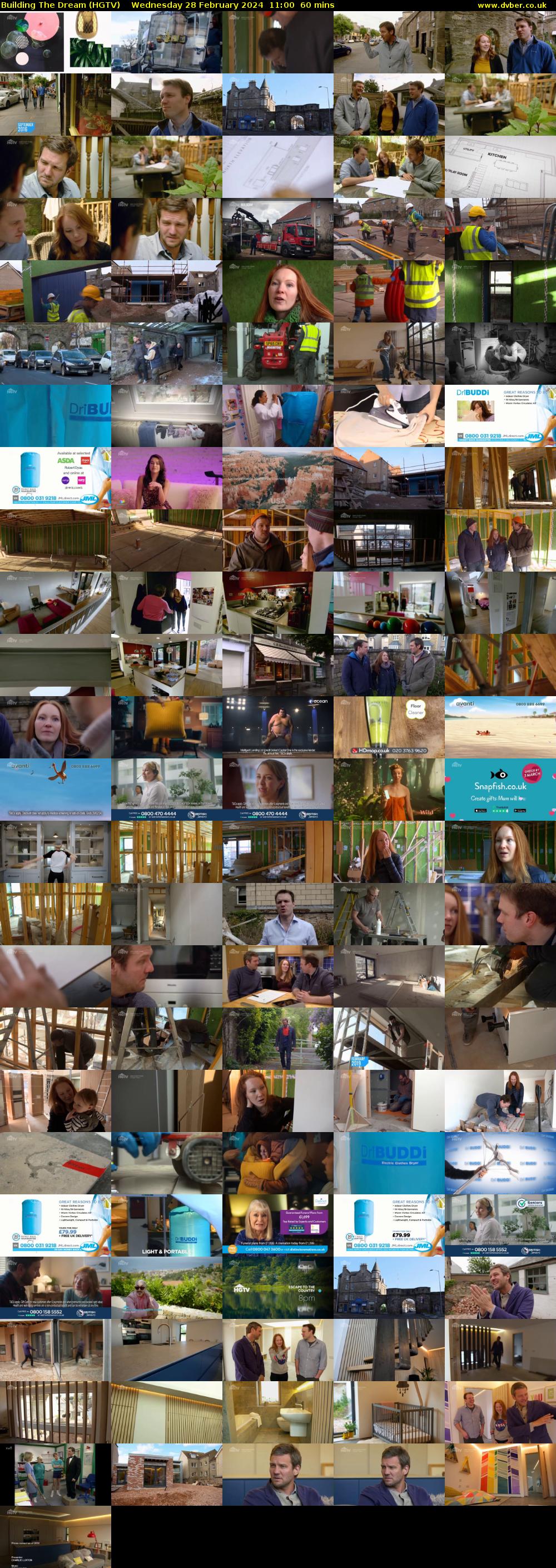 Building The Dream (HGTV) Wednesday 28 February 2024 11:00 - 12:00