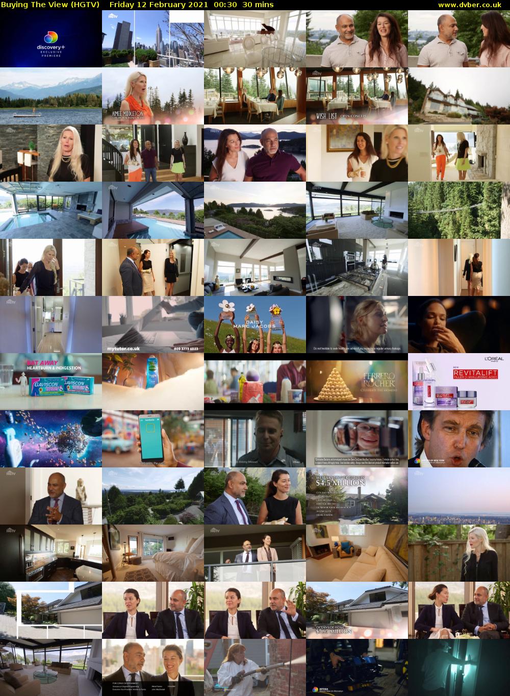 Buying The View (HGTV) Friday 12 February 2021 00:30 - 01:00