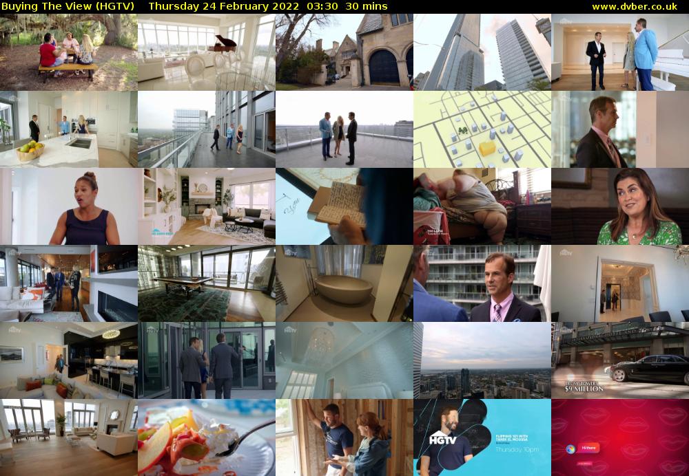 Buying The View (HGTV) Thursday 24 February 2022 03:30 - 04:00
