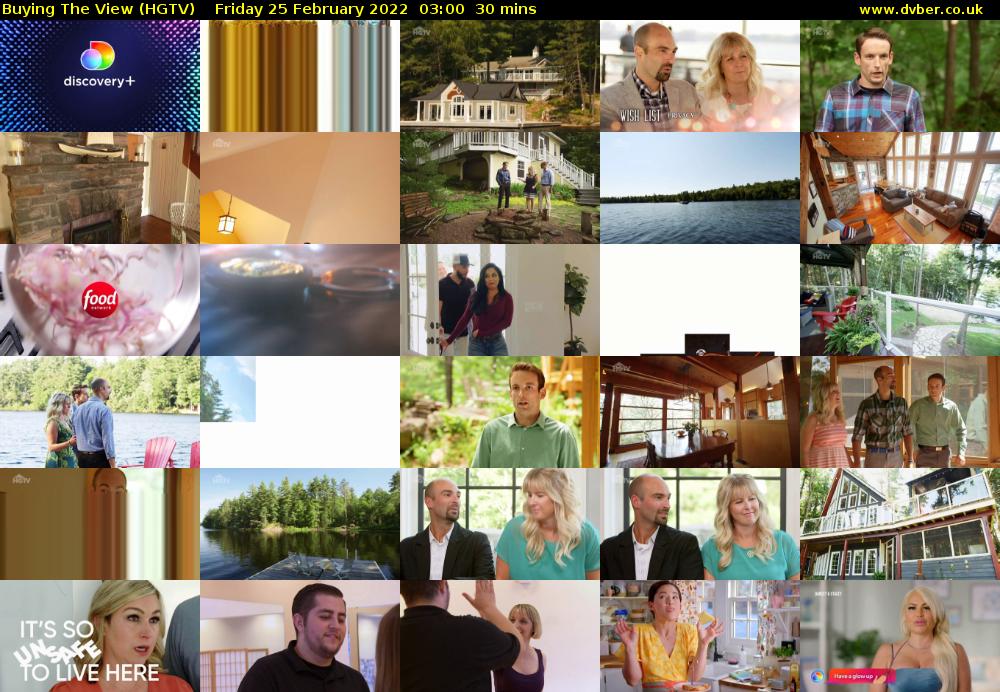 Buying The View (HGTV) Friday 25 February 2022 03:00 - 03:30