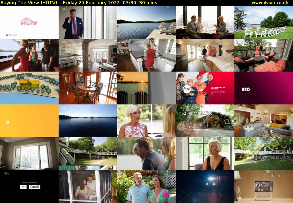 Buying The View (HGTV) Friday 25 February 2022 03:30 - 04:00