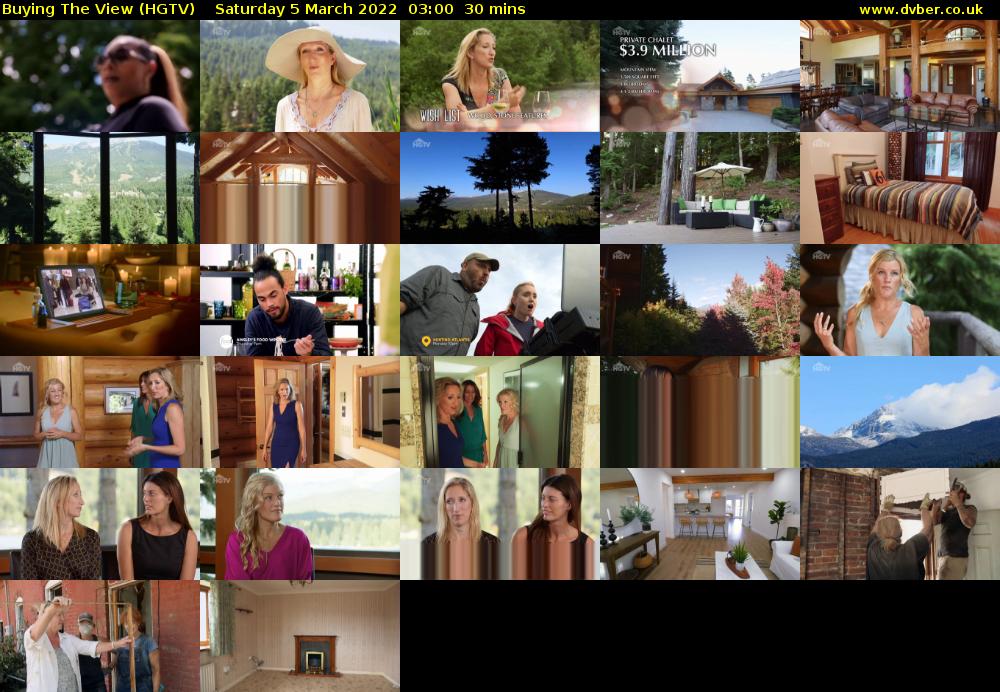 Buying The View (HGTV) Saturday 5 March 2022 03:00 - 03:30