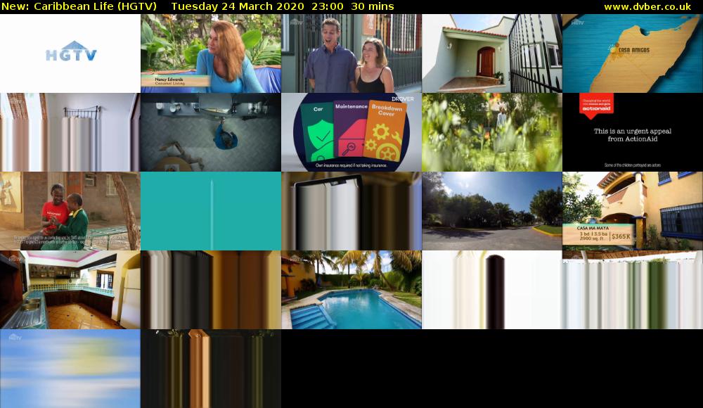 Caribbean Life (HGTV) Tuesday 24 March 2020 23:00 - 23:30