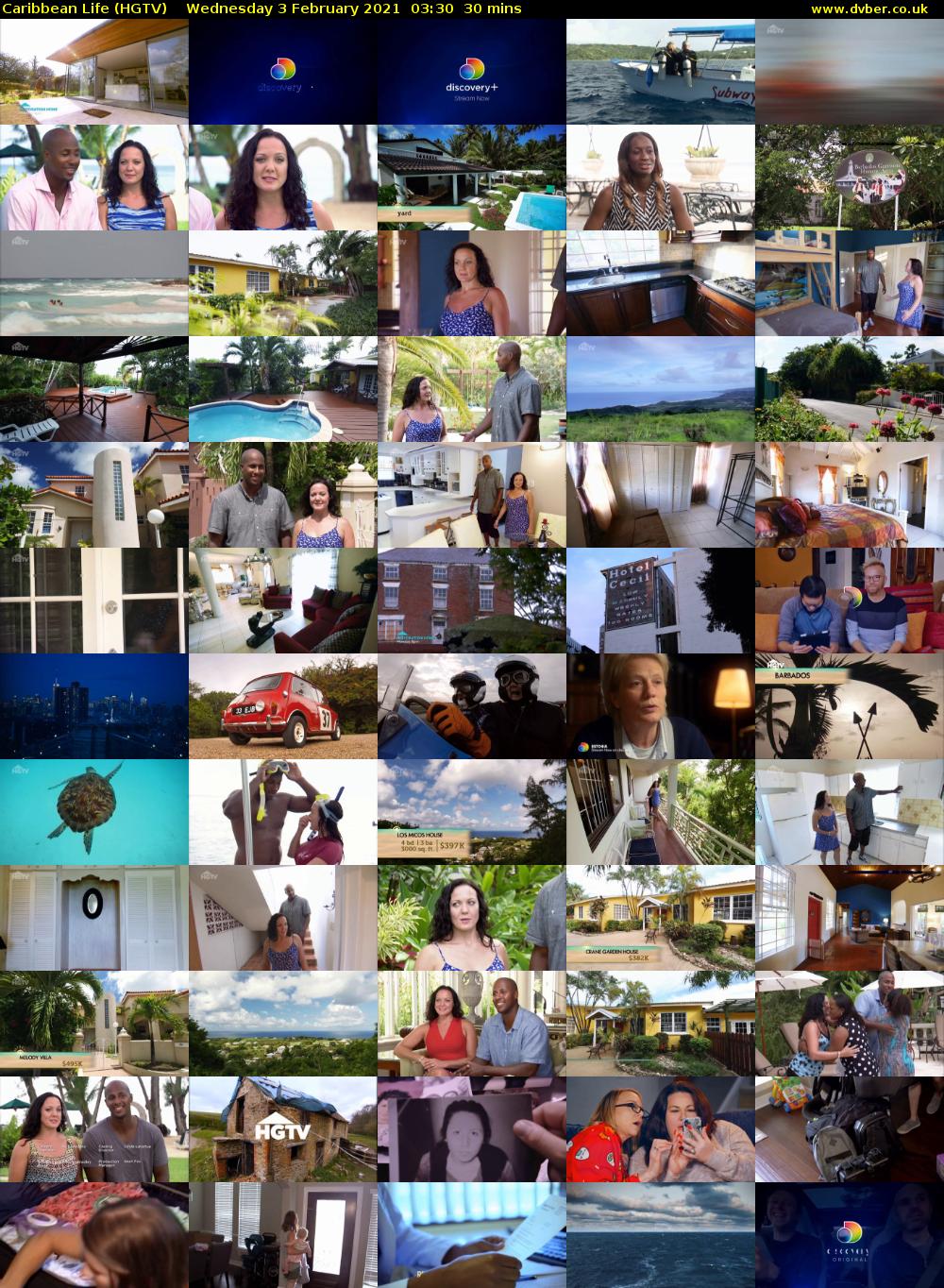Caribbean Life (HGTV) Wednesday 3 February 2021 03:30 - 04:00