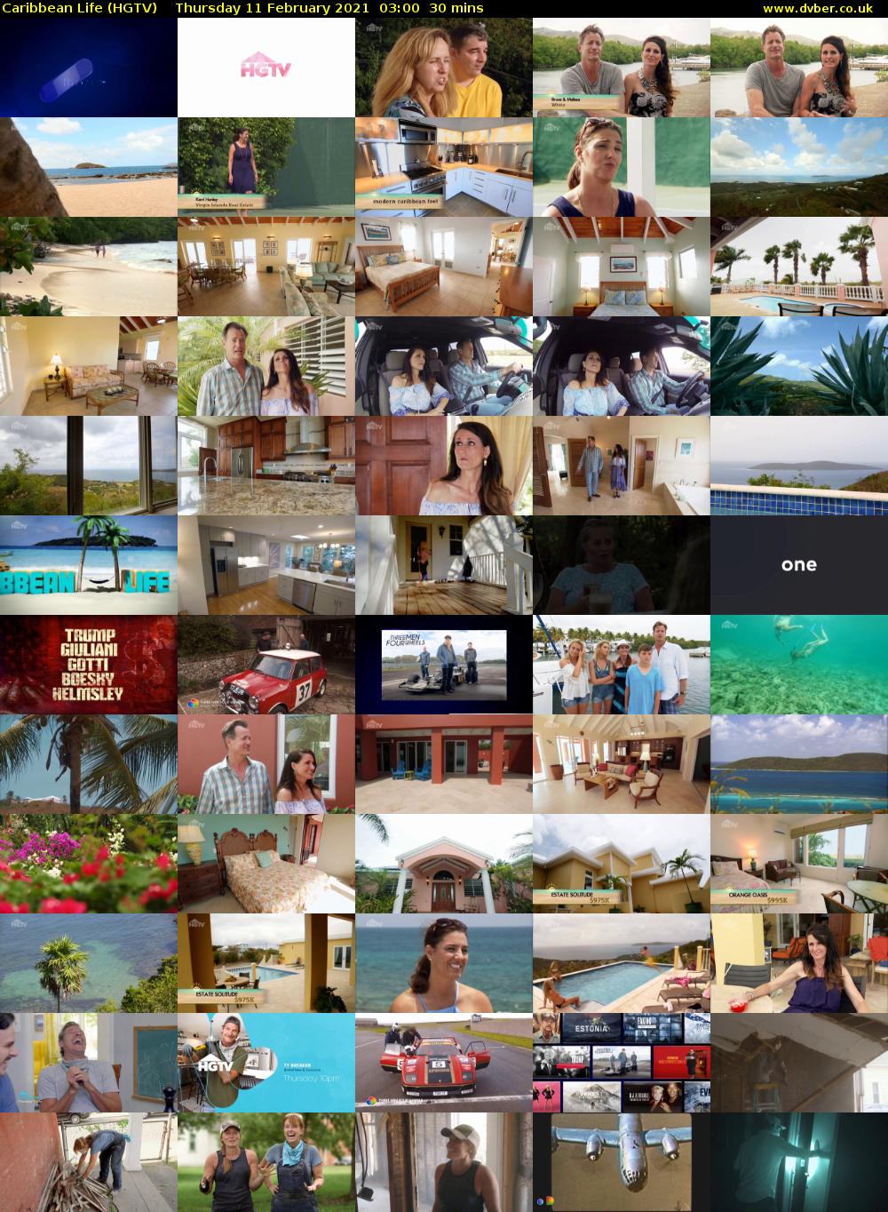 Caribbean Life (HGTV) Thursday 11 February 2021 03:00 - 03:30