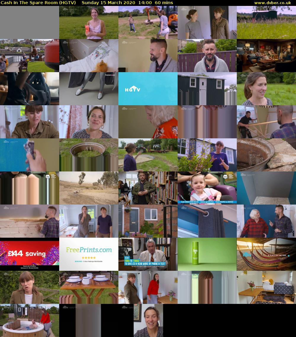 Cash In The Spare Room (HGTV) Sunday 15 March 2020 14:00 - 15:00