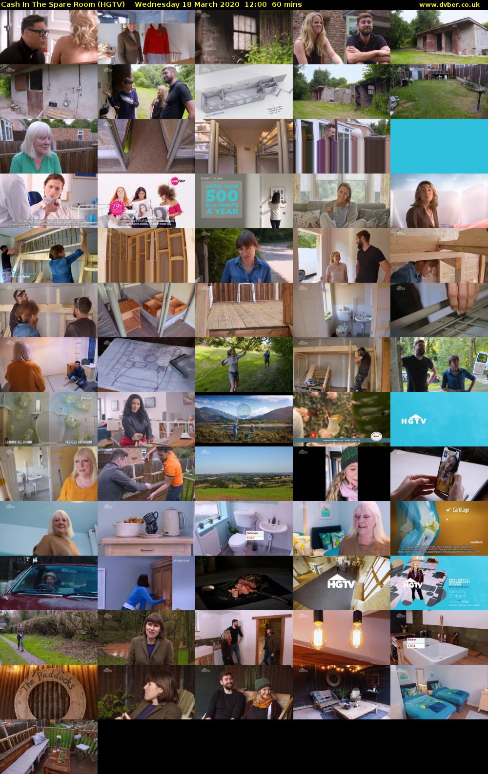 Cash In The Spare Room (HGTV) Wednesday 18 March 2020 12:00 - 13:00