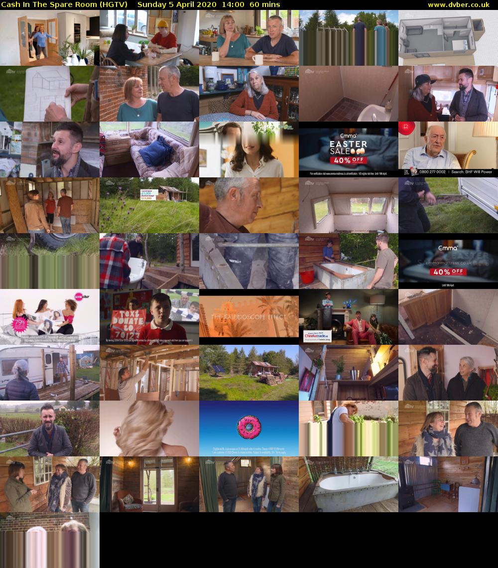 Cash In The Spare Room (HGTV) Sunday 5 April 2020 14:00 - 15:00