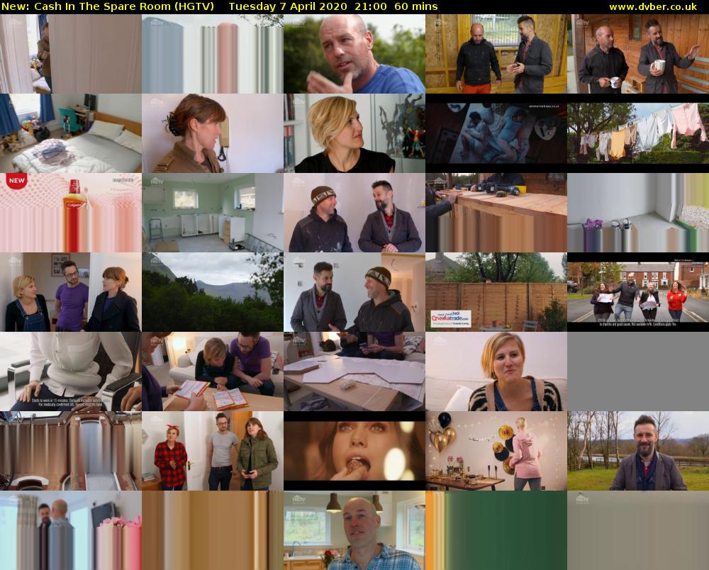 Cash In The Spare Room (HGTV) Tuesday 7 April 2020 21:00 - 22:00