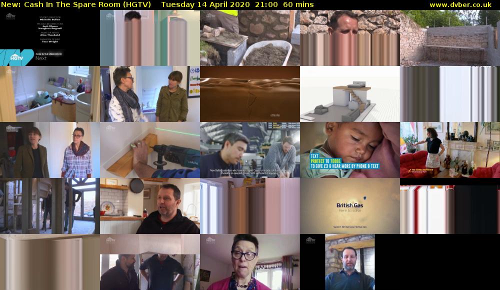 Cash In The Spare Room (HGTV) Tuesday 14 April 2020 21:00 - 22:00
