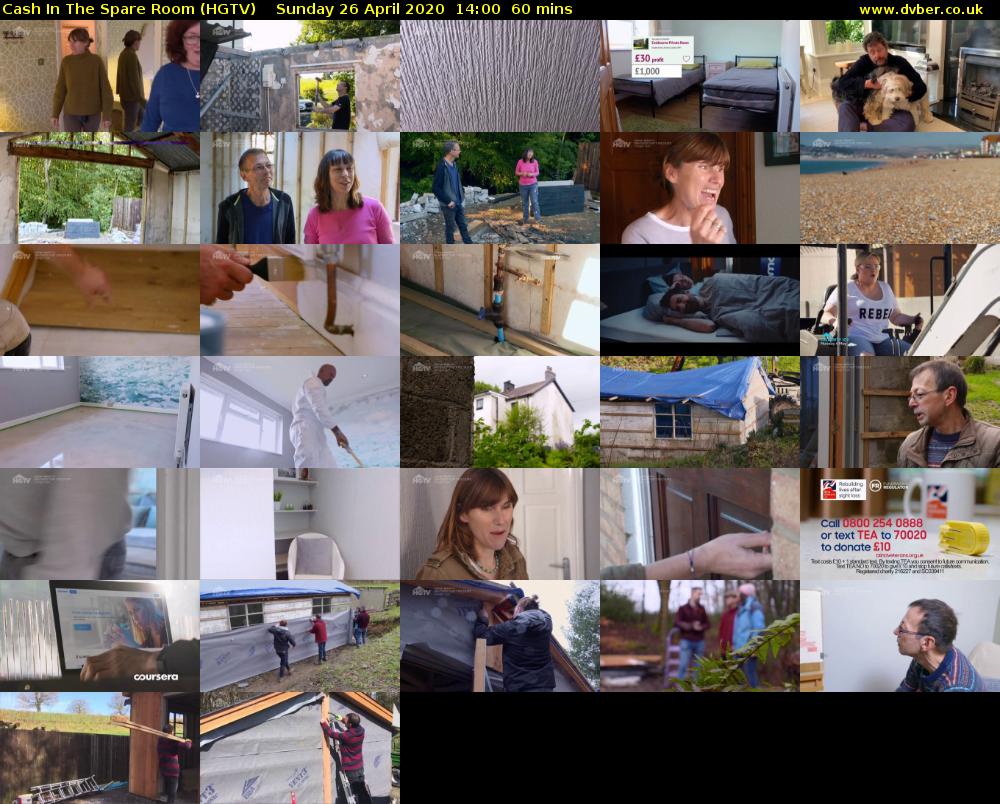 Cash In The Spare Room (HGTV) Sunday 26 April 2020 14:00 - 15:00