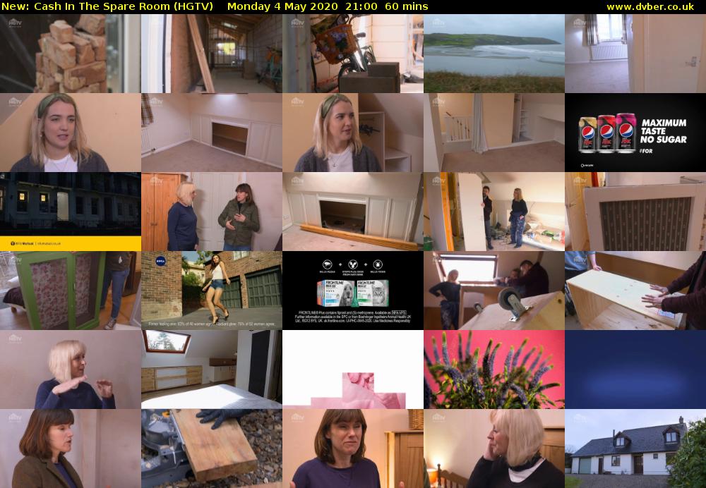 Cash In The Spare Room (HGTV) Monday 4 May 2020 21:00 - 22:00