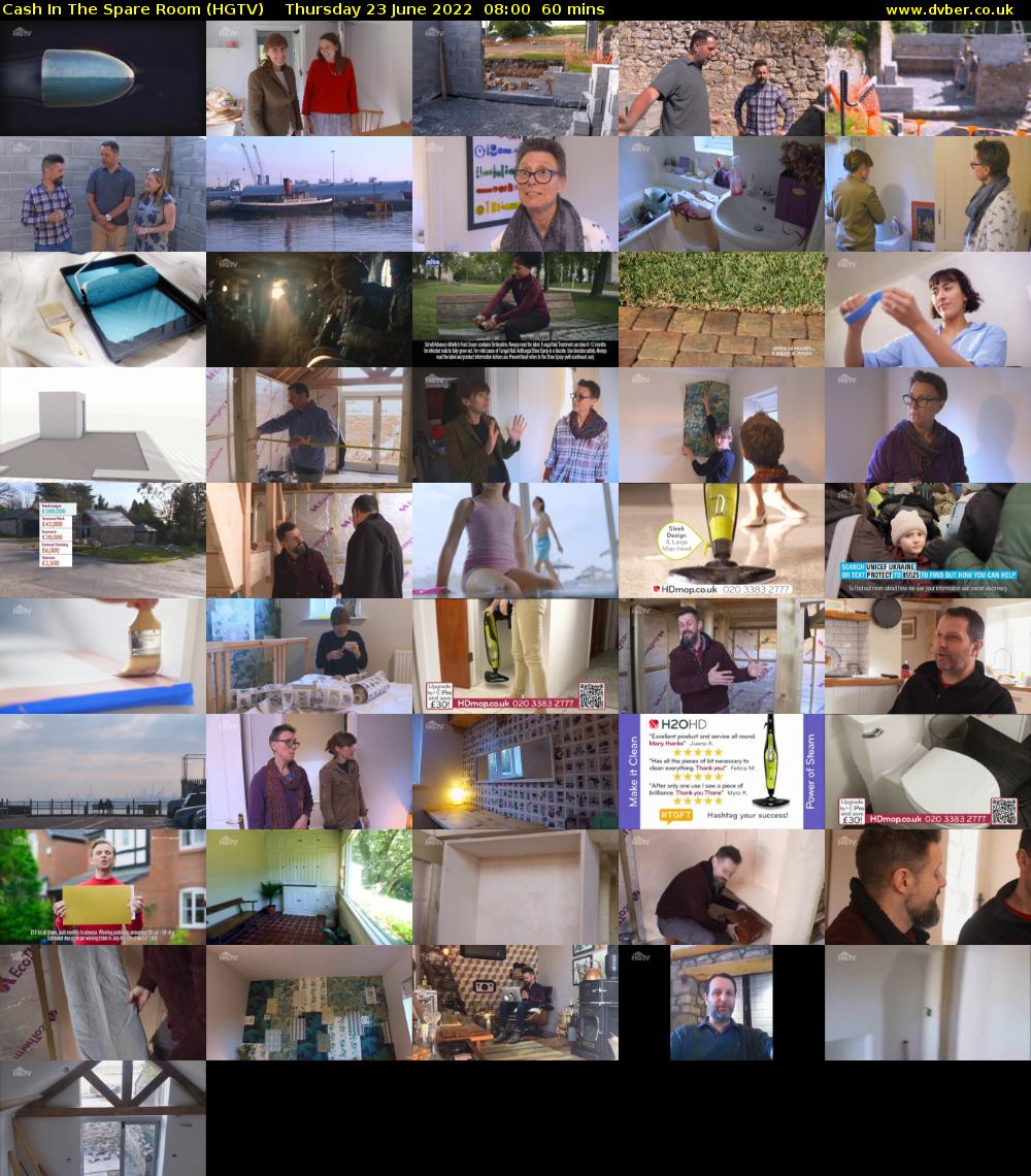 Cash In The Spare Room (HGTV) Thursday 23 June 2022 08:00 - 09:00