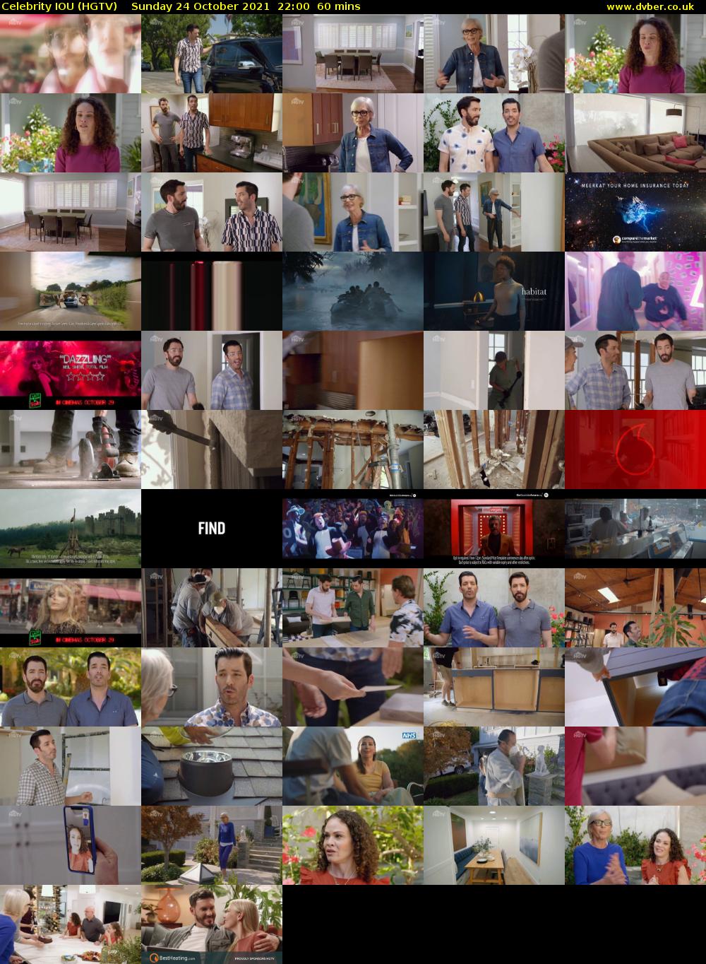 Celebrity IOU (HGTV) Sunday 24 October 2021 22:00 - 23:00
