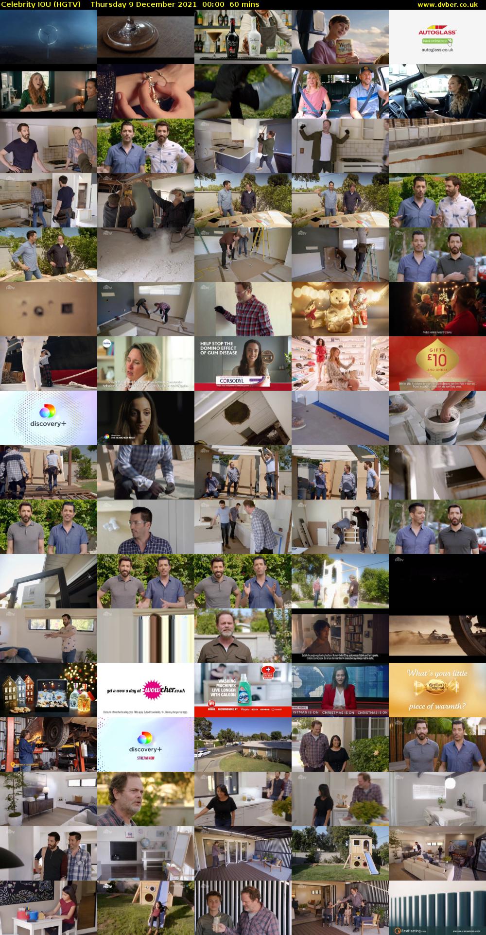 Celebrity IOU (HGTV) Thursday 9 December 2021 00:00 - 01:00
