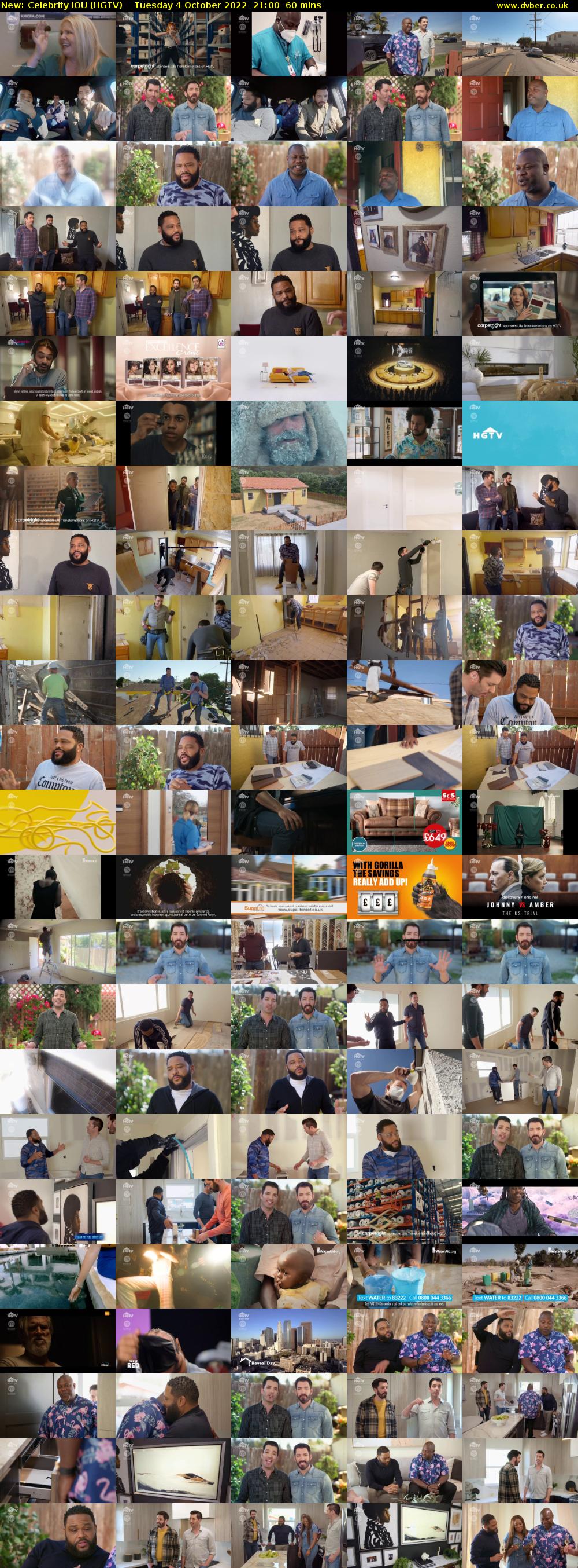 Celebrity IOU (HGTV) Tuesday 4 October 2022 21:00 - 22:00