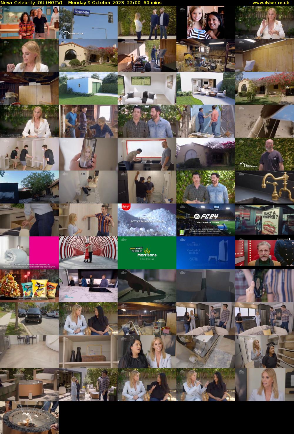 Celebrity IOU (HGTV) Monday 9 October 2023 22:00 - 23:00