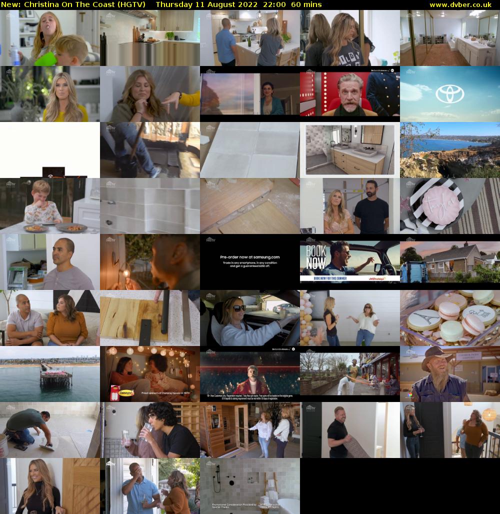 Christina On The Coast (HGTV) Thursday 11 August 2022 22:00 - 23:00