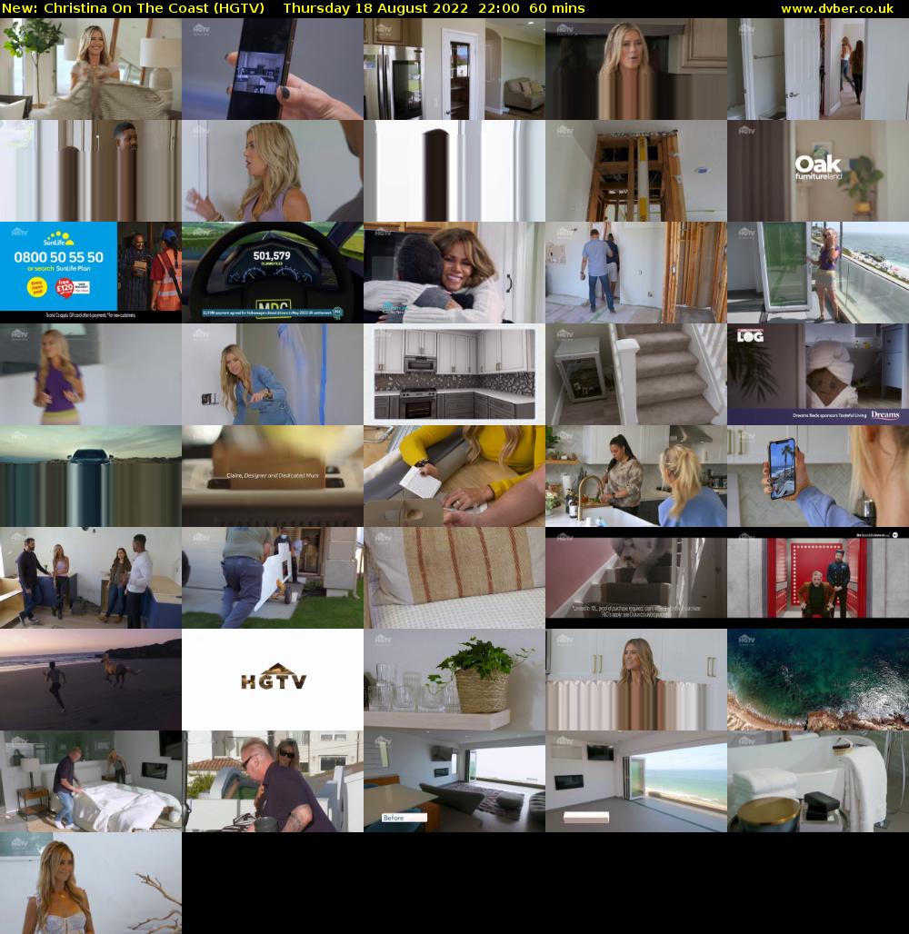 Christina On The Coast (HGTV) Thursday 18 August 2022 22:00 - 23:00