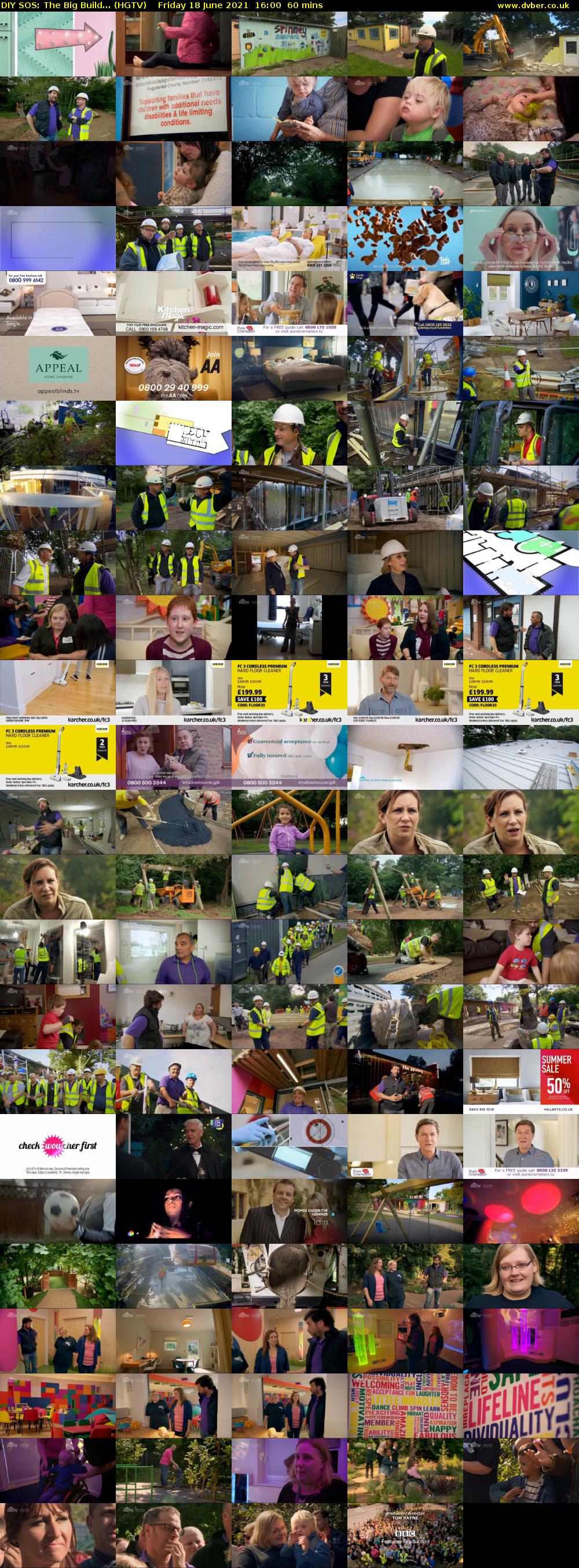 DIY SOS: The Big Build... (HGTV) Friday 18 June 2021 16:00 - 17:00