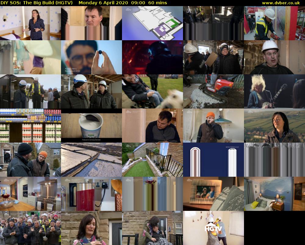 DIY SOS: The Big Build (HGTV) Monday 6 April 2020 09:00 - 10:00