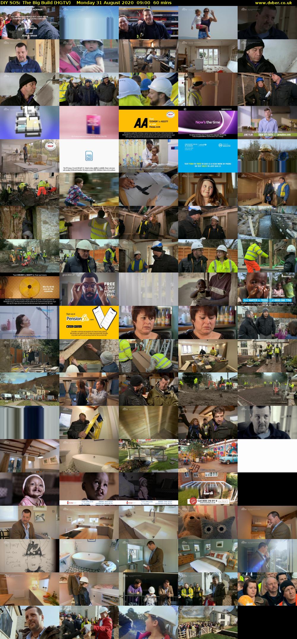 DIY SOS: The Big Build (HGTV) Monday 31 August 2020 09:00 - 10:00