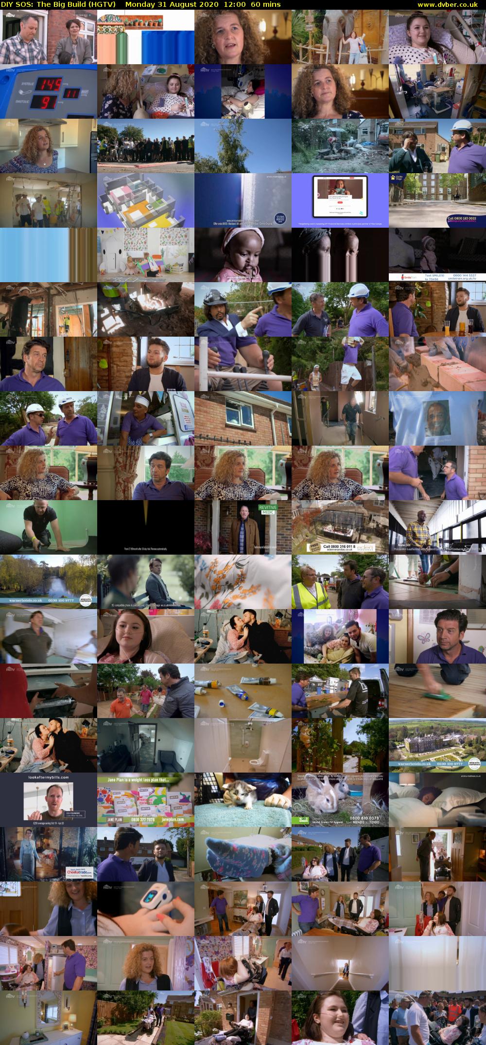 DIY SOS: The Big Build (HGTV) Monday 31 August 2020 12:00 - 13:00