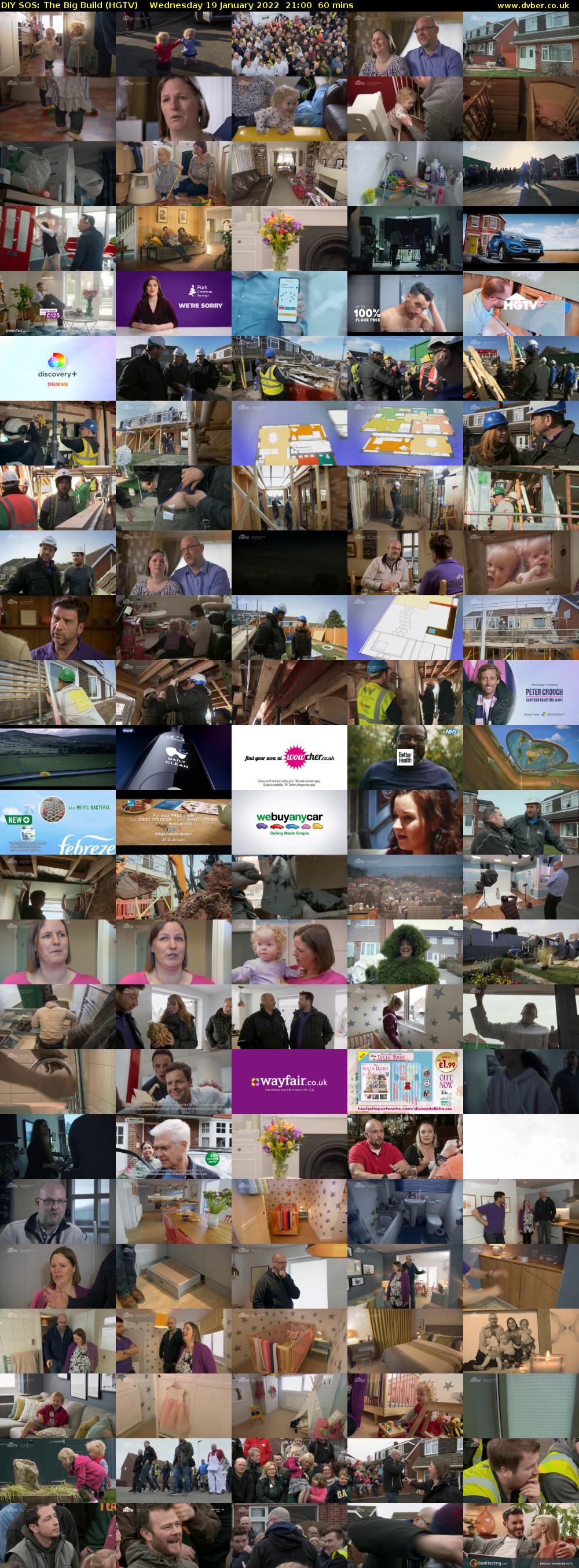 DIY SOS: The Big Build (HGTV) Wednesday 19 January 2022 21:00 - 22:00