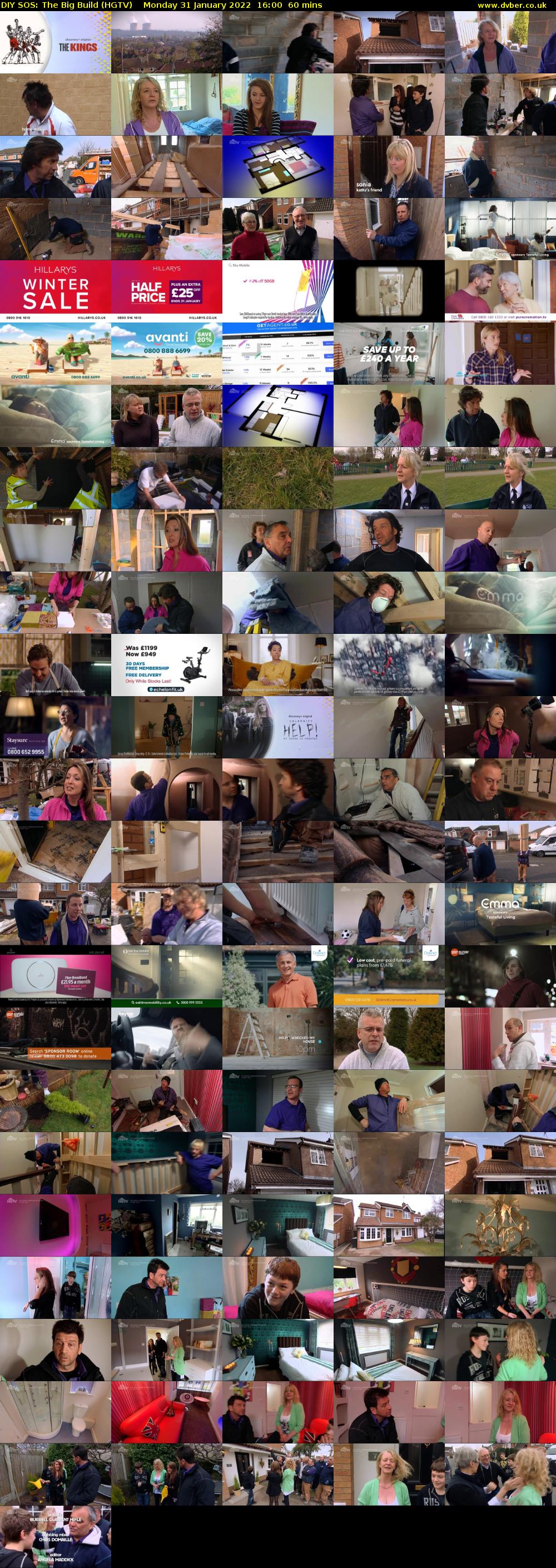 DIY SOS: The Big Build (HGTV) Monday 31 January 2022 16:00 - 17:00