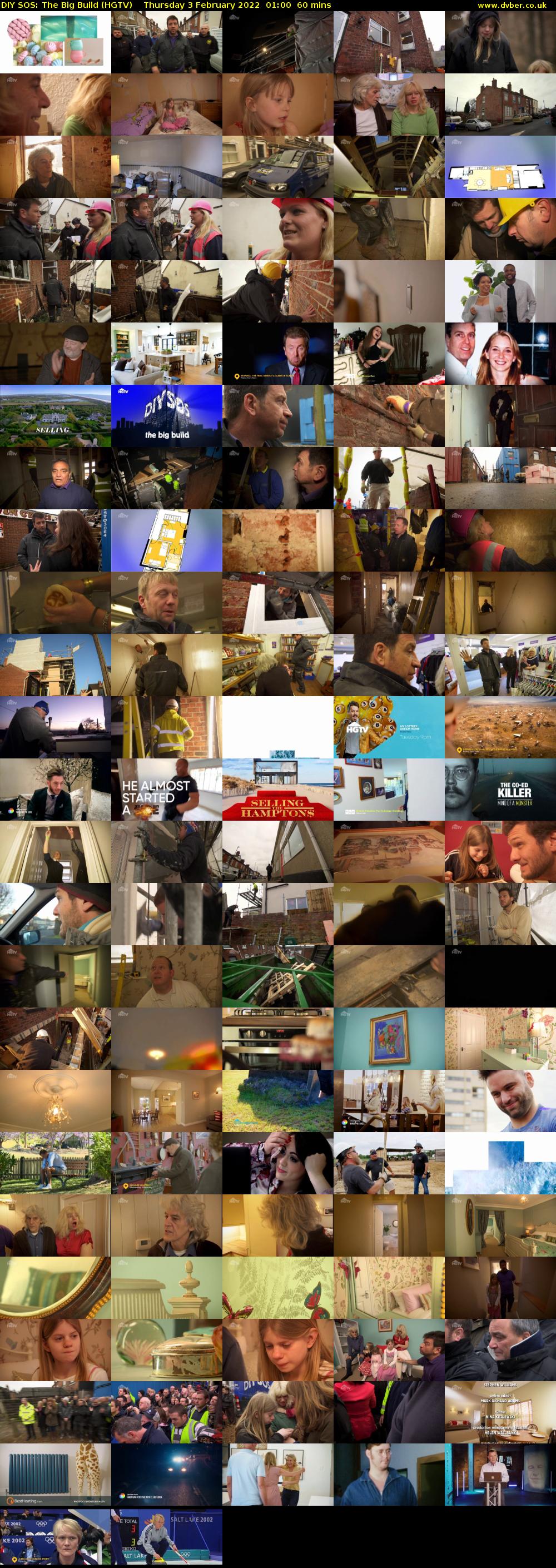 DIY SOS: The Big Build (HGTV) Thursday 3 February 2022 01:00 - 02:00