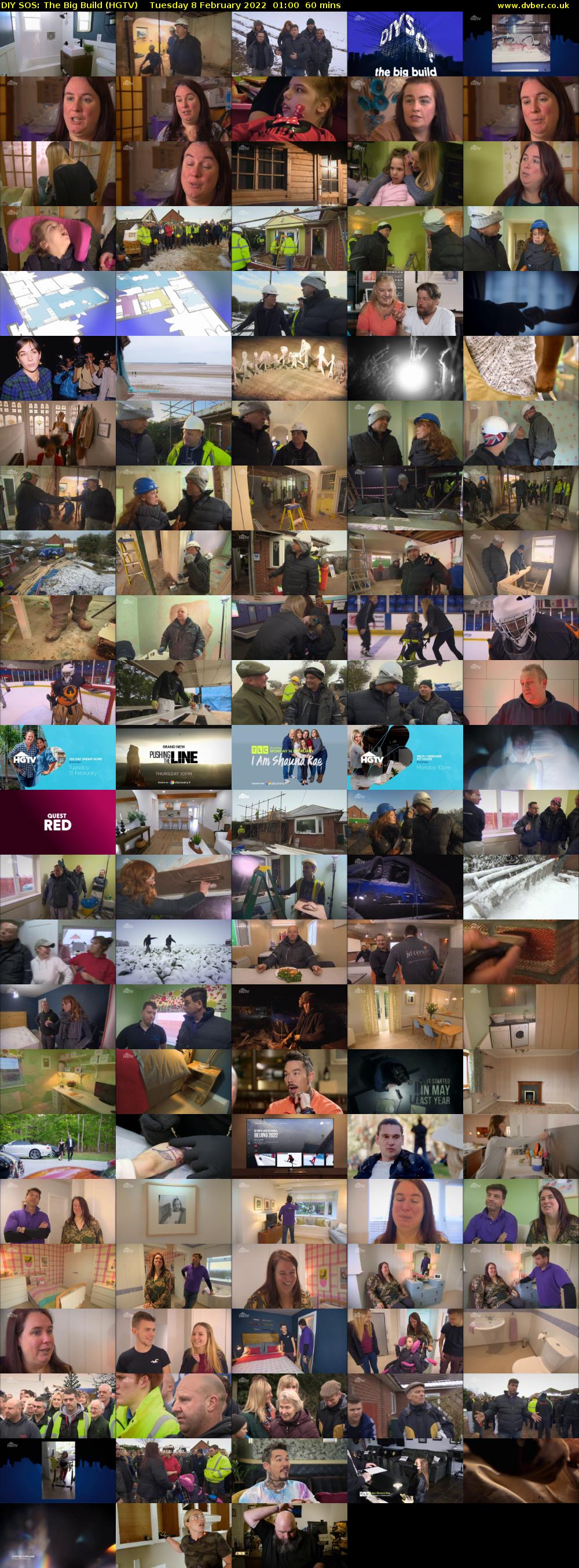 DIY SOS: The Big Build (HGTV) Tuesday 8 February 2022 01:00 - 02:00