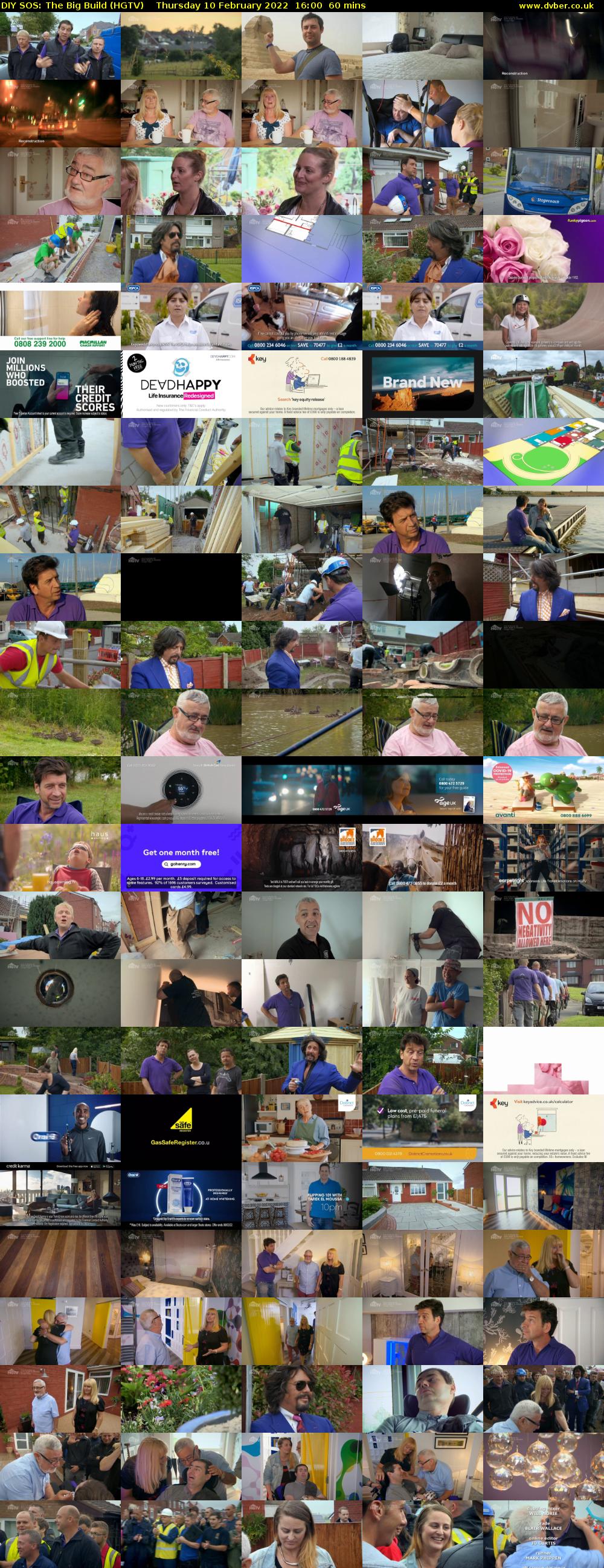 DIY SOS: The Big Build (HGTV) Thursday 10 February 2022 16:00 - 17:00