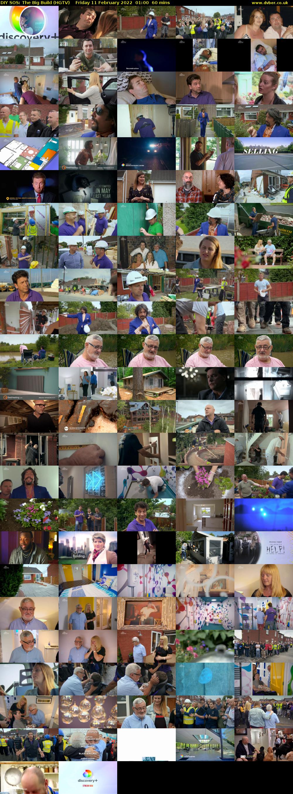 DIY SOS: The Big Build (HGTV) Friday 11 February 2022 01:00 - 02:00
