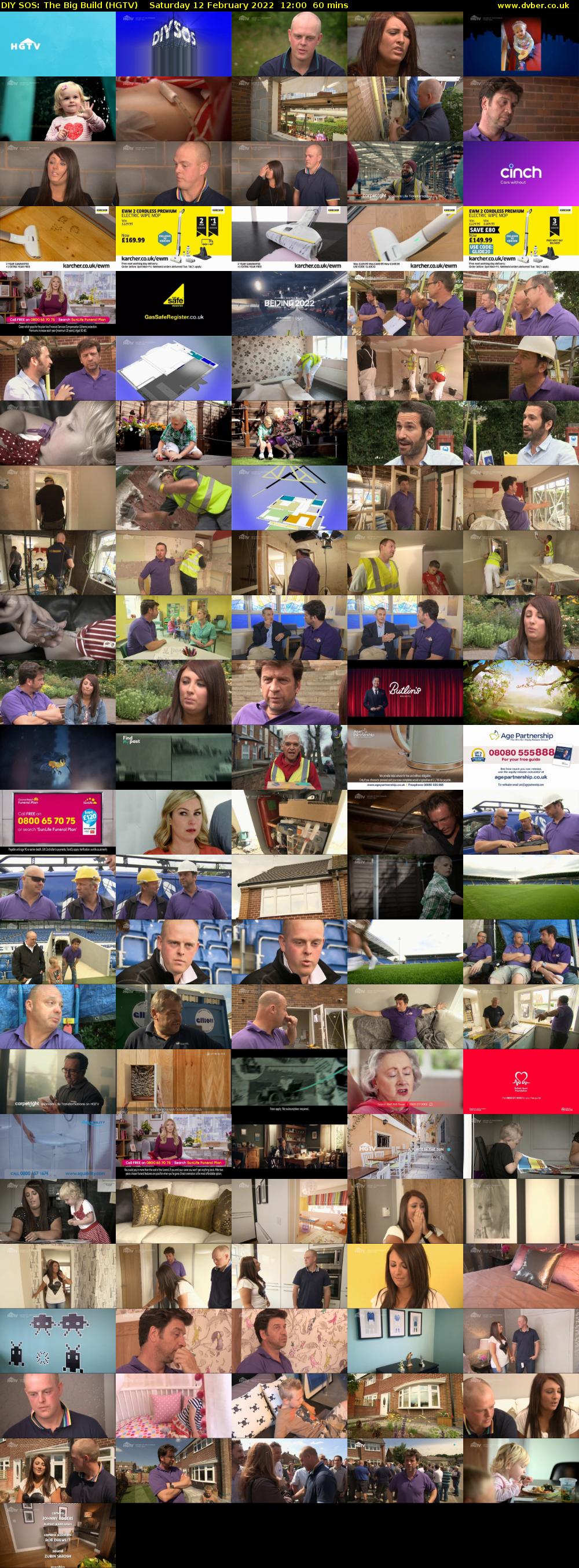 DIY SOS: The Big Build (HGTV) Saturday 12 February 2022 12:00 - 13:00