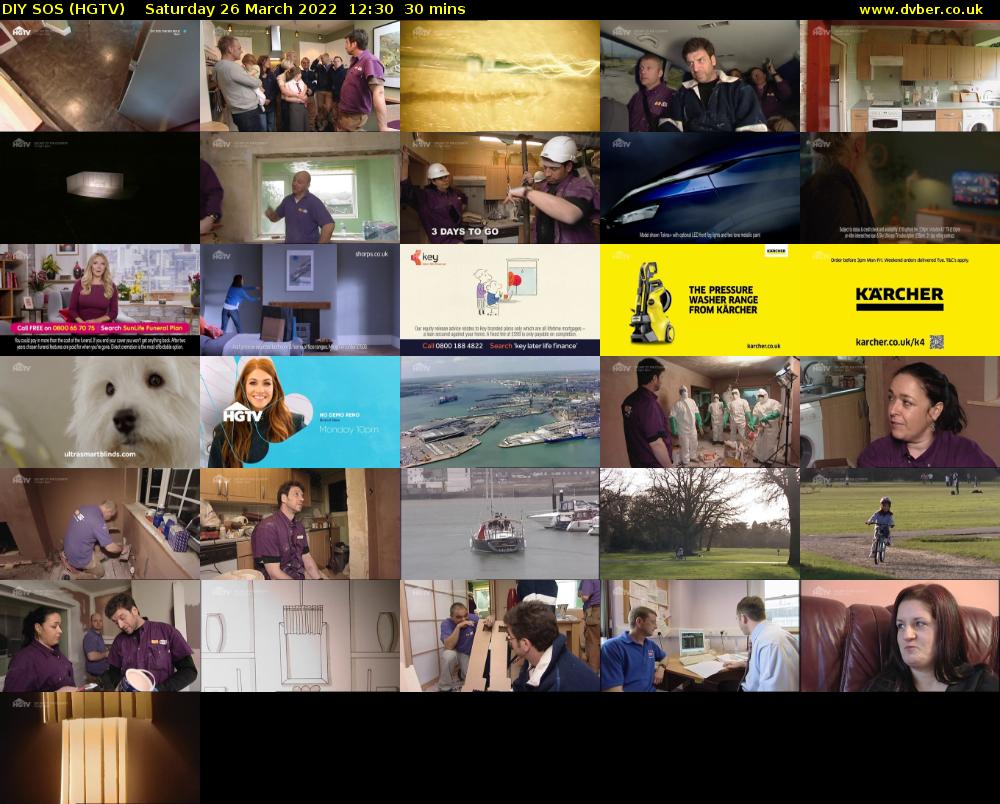 DIY SOS (HGTV) Saturday 26 March 2022 12:30 - 13:00