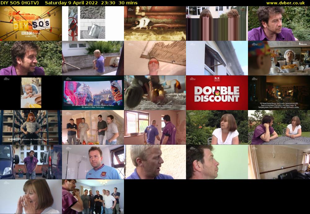 DIY SOS (HGTV) Saturday 9 April 2022 23:30 - 00:00