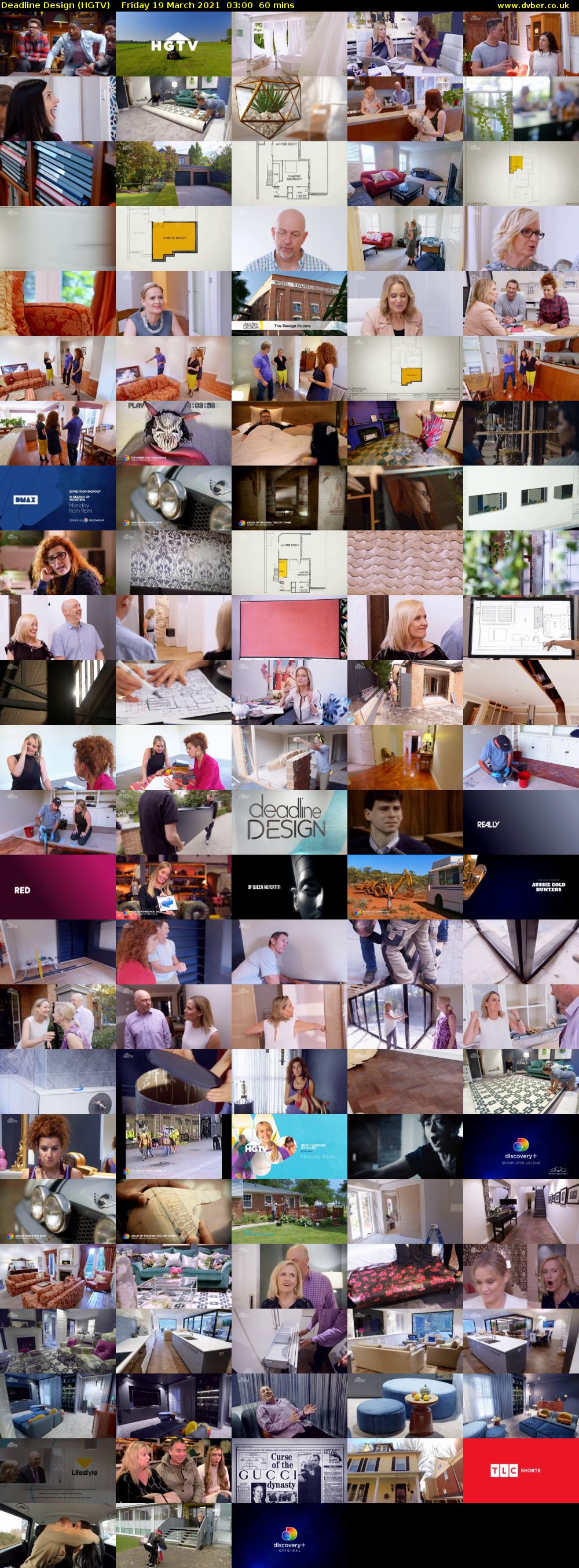 Deadline Design (HGTV) Friday 19 March 2021 03:00 - 04:00