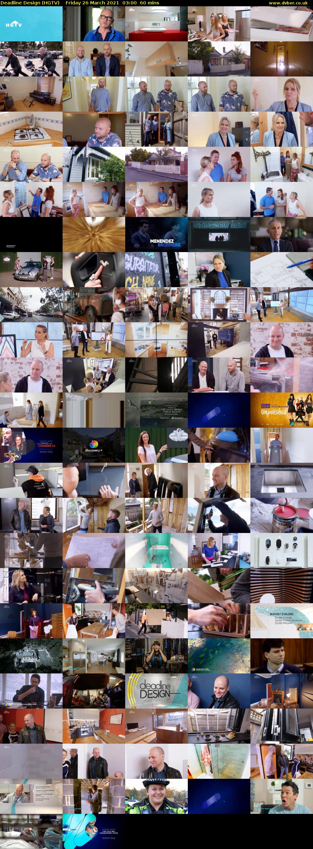 Deadline Design (HGTV) Friday 26 March 2021 03:00 - 04:00